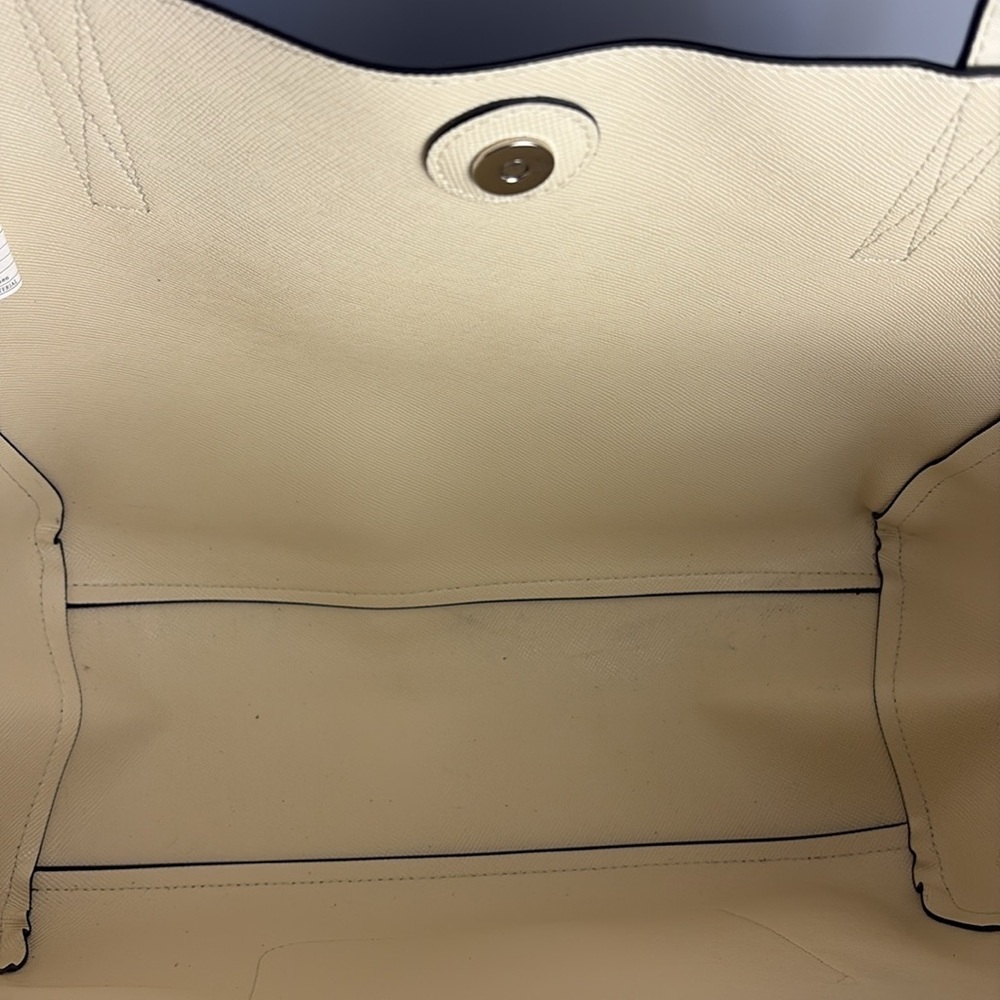 Kenneth Cole Reaction Black and Cream Tote Bag - Picture 5 of 6